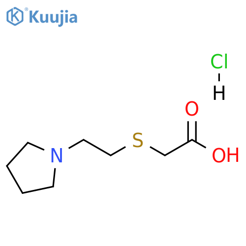 {[2-(1-pyrrolidinyl)ethyl]thio}acetic acid hydrochloride structure