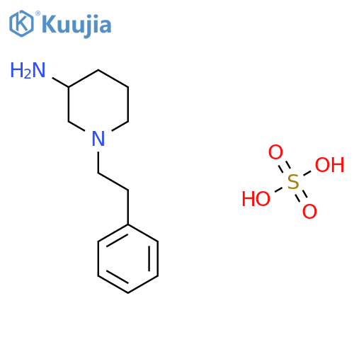 1-(2-Phenylethyl)piperidin-3-amine sulfate structure
