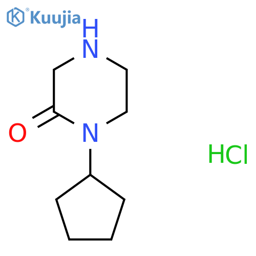 1-Cyclopentylpiperazin-2-one Hydrochloride structure