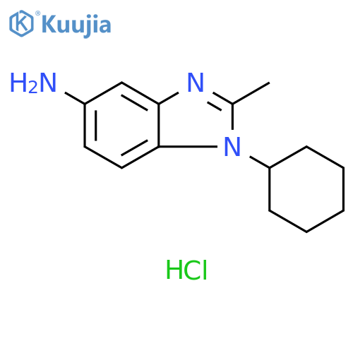1-Cyclohexyl-2-methyl-1H-benzoimidazol-5-ylamine Dihydrochloride structure