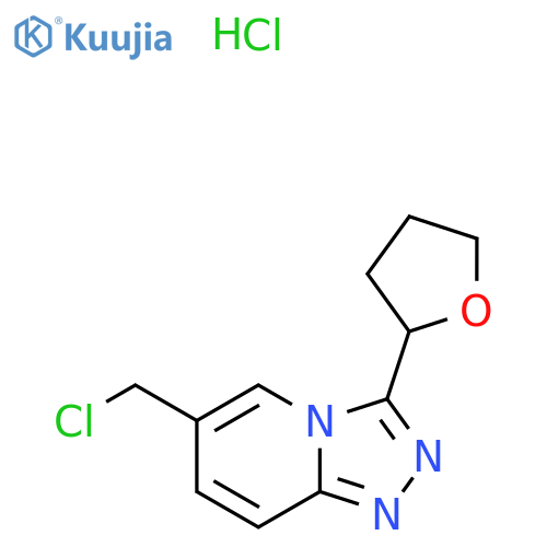 6-(Chloromethyl)-3-tetrahydrofuran-2-yl1,2,4-triazolo4,3-apyridine hydrochloride structure