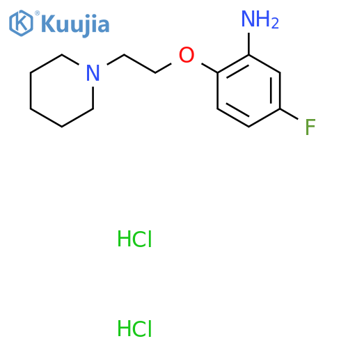 5-Fluoro-2-2-(1-piperidinyl)ethoxyphenylamine Dihydrochloride structure
