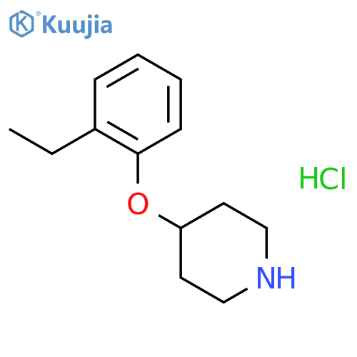2-Ethylphenyl 4-piperidinyl ether hydrochloride structure