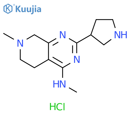 Methyl-(7-methyl-2-pyrrolidin-3-yl-5,6,7,8-tetrahydro-pyrido3,4-dpyrimidin-4-yl)-amine Hydrochloride structure