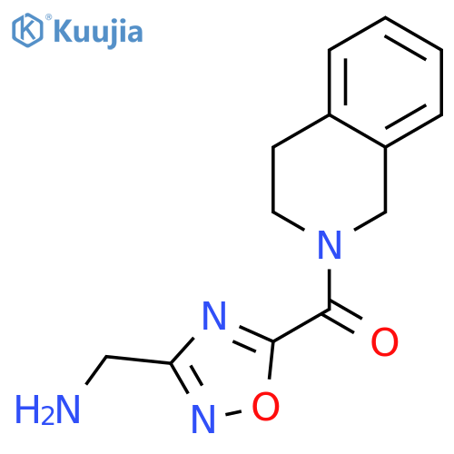 5-(3,4-Dihydroisoquinolin-2(1H)-ylcarbonyl)-1,2,4-oxadiazol-3-ylmethylamine hydrochloride structure