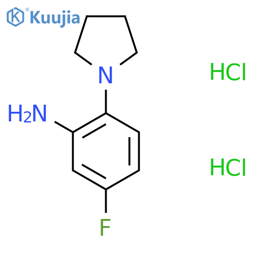5-Fluoro-2-(pyrrolidin-1-yl)aniline dihydrochloride structure