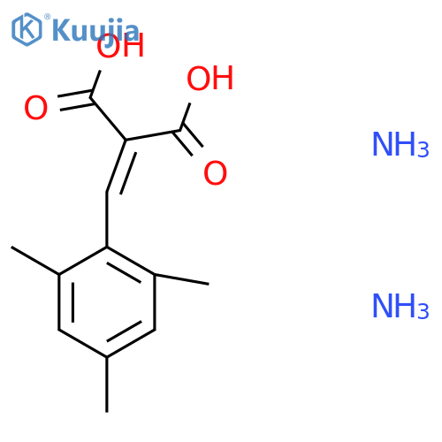 (Mesitylmethylene)malonic acid diammoniate structure