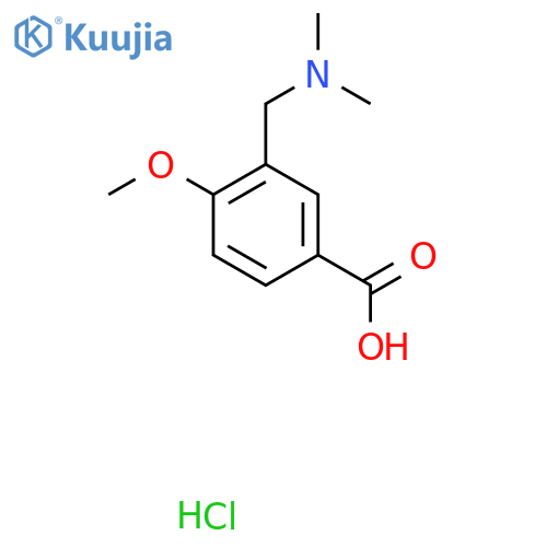3-Dimethylaminomethyl-4-methoxy-benzoic acidhydrochloride structure