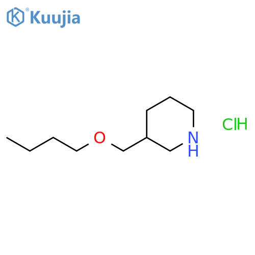 3-(Butoxymethyl)piperidine hydrochloride structure