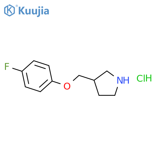 3-(4-Fluorophenoxy)methylpyrrolidine Hydrochloride structure