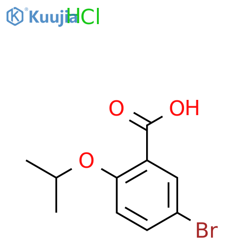 5-Bromo-2-isopropoxybenzoic acid hydrochloride structure