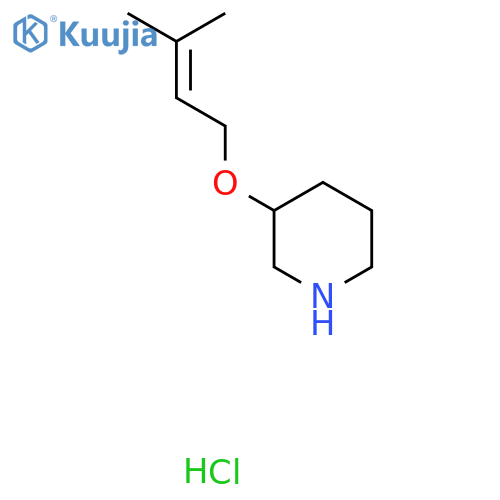 3-(3-Methyl-2-butenyl)oxypiperidine Hydrochloride structure
