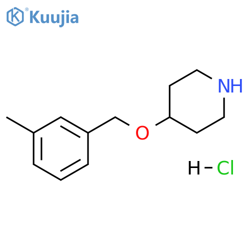 4-(3-Methylbenzyl)oxypiperidine Hydrochloride structure