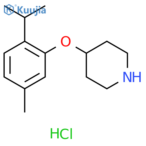 4-(2-Isopropyl-5-methylphenoxy)piperidine Hydrochloride structure
