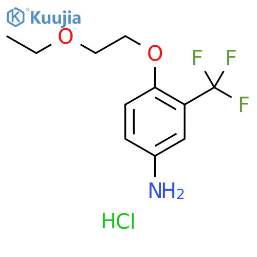 4-(2-Ethoxyethoxy)-3-(trifluoromethyl)aniline Hydrochloride structure