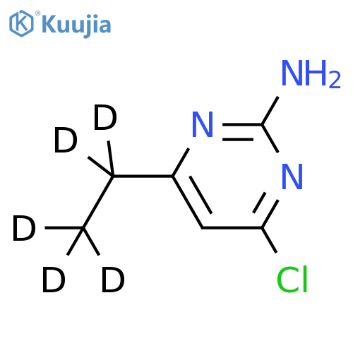 4-Chloro-2-amino-6-(ethyl-d5)-pyrimidine structure