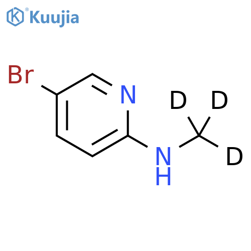 3-Bromo-6-(methylamino-d3)-pyridine structure