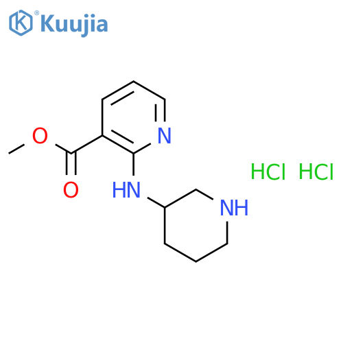2-(Piperidin-3-ylamino)-nicotinicacidmethyl ester hydrochloride structure