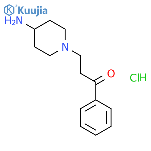 3-(4-Amino-piperidin-1-yl)-1-phenyl-propan-1-one hydrochloride structure
