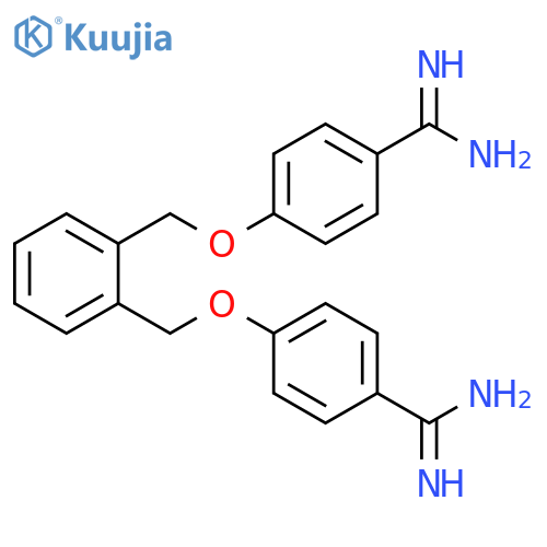 Benzenecarboximidamide, 4,4'-[1,2-phenylenebis(methyleneoxy)]bis- structure
