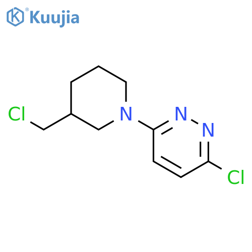 3-Chloro-6-(3-(chloromethyl)piperidin-1-yl)pyridazine structure