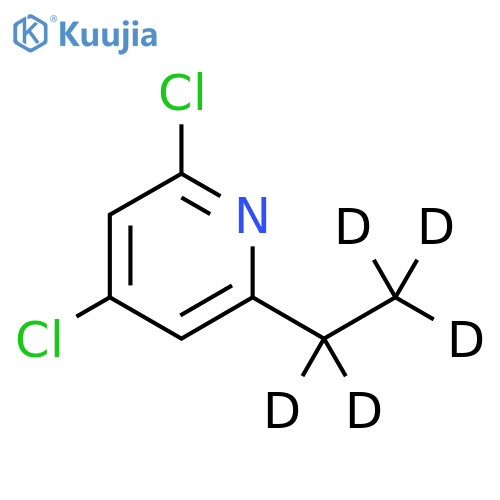 2,4-Dichloro-6-(ethyl-d5)-pyridine structure