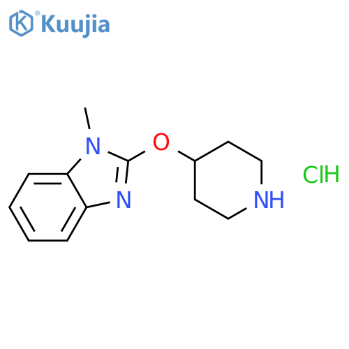 1-Methyl-2-(piperidin-4-yloxy)-1h-benzoimidazole hydrochloride structure