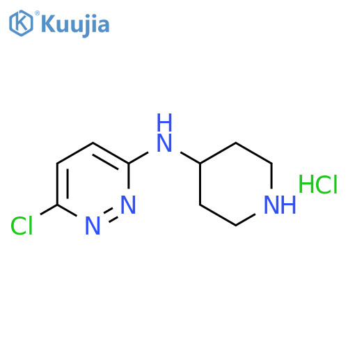 6-Chloro-N-4-piperidinyl-3-pyridazinamine hydrochloride structure