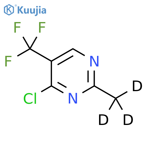 4-Chloro-5-trifluoromethyl-2-(methyl-d3)-pyrimidine structure