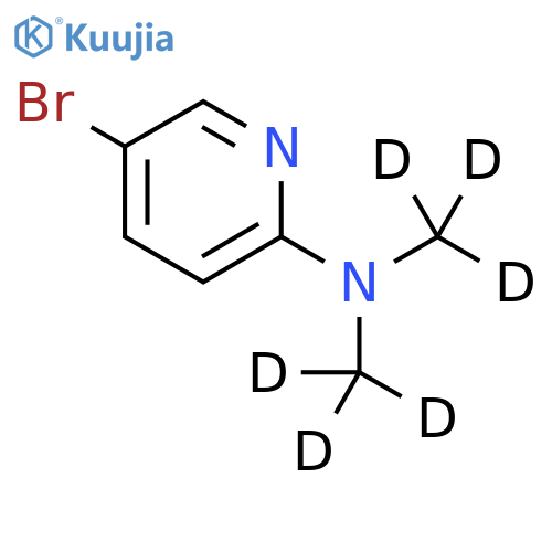 5-bromo-N,N-bis(methyl-d3)pyridin-2-amine structure