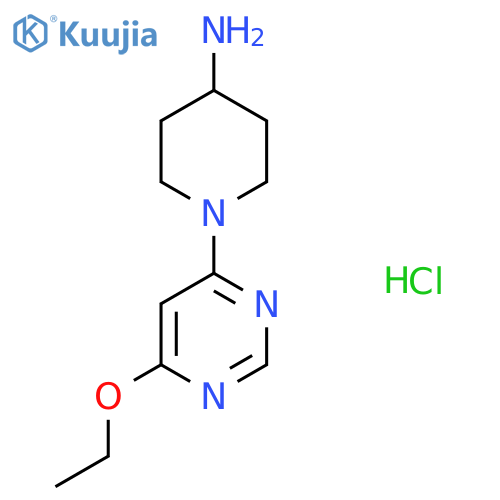 1-(6-Ethoxy-pyrimidin-4-yl)-piperidin-4-ylamine hydrochloride structure