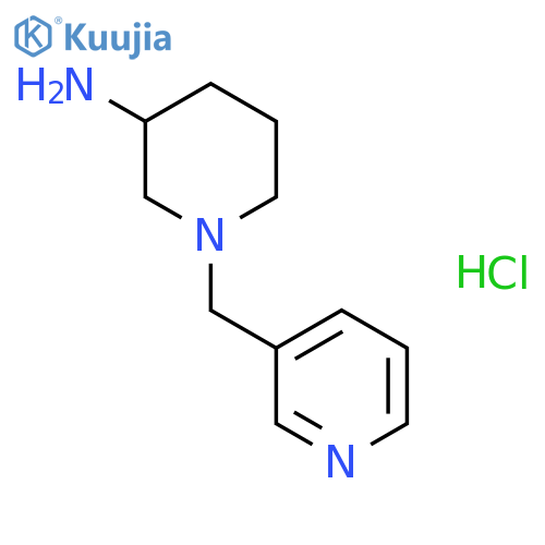 1-(3-Pyridinylmethyl)-3-piperidinamine hydrochloride structure