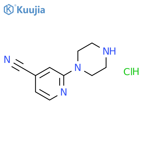 2-(1-Piperazinyl)-4-pyridinecarbonitrile hydrochloride structure