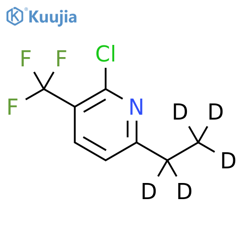 2-Chloro-3-trifluoromethyl-6-(ethyl-d5)-pyridine structure