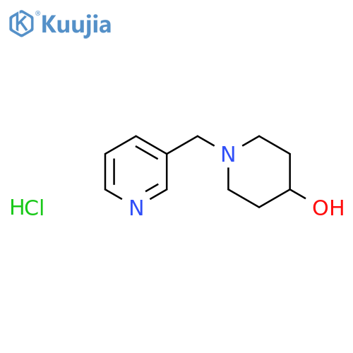 1-(3-Pyridinylmethyl)-4-piperidinol hydrochloride structure