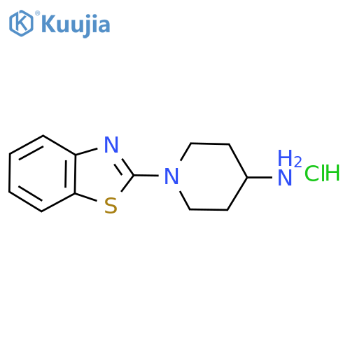 1-Benzothiazol-2-yl-piperidin-4-ylaMine hydrochloride, 98+% C12H16ClN3S, MW: 269.79 structure