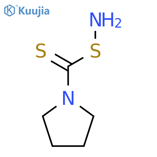 Pyrrolidine, 1-[(aminothio)thioxomethyl]- structure