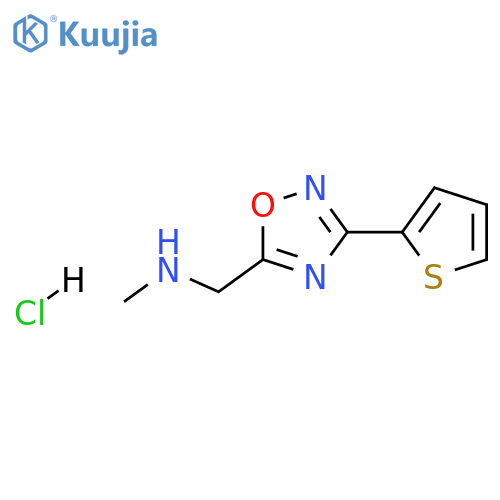 Methyl({3-(thiophen-2-yl)-1,2,4-oxadiazol-5-ylmethyl})amine Hydrochloride structure