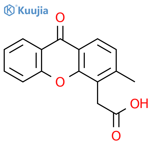 9H-Xanthene-4-acetic acid, 3-methyl-9-oxo- structure