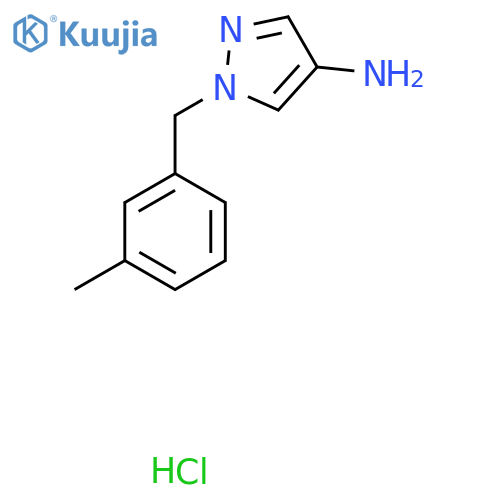 1-(3-Methyl-benzyl)-1H-pyrazol-4-ylamine hydrochloride structure