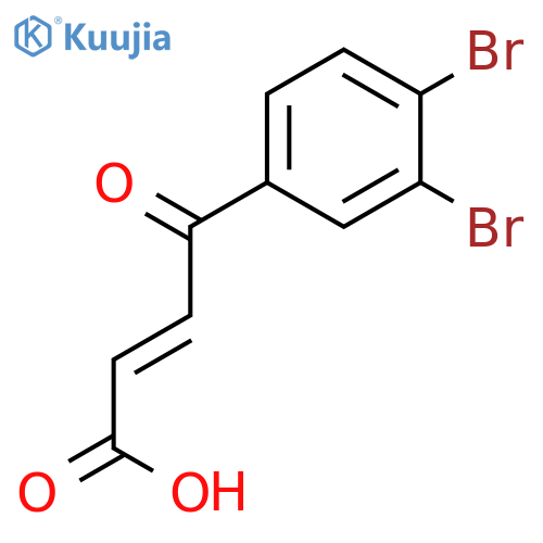 2-Butenoic acid, 4-(3,4-dibromophenyl)-4-oxo- structure