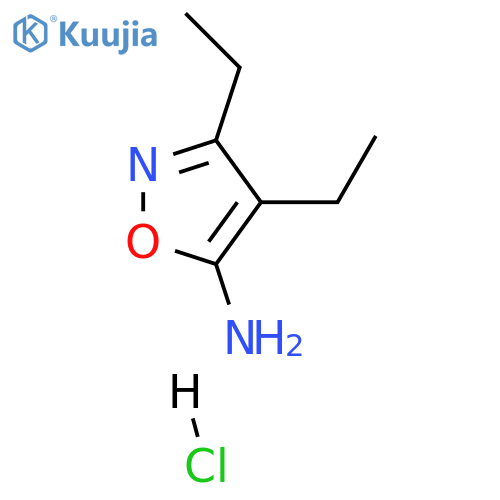 3,4-diethyl-5-isoxazolamine hydrochloride structure