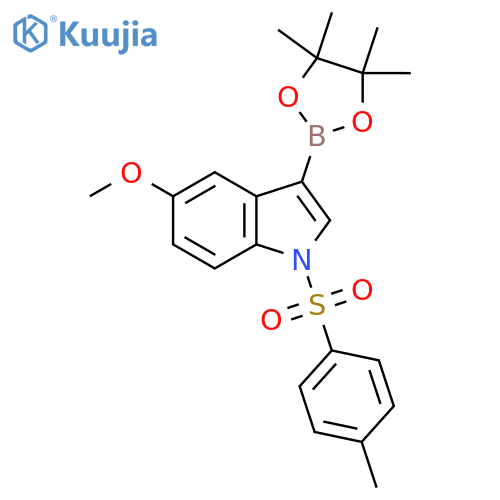5-Methoxy-3-(4,4,5,5-tetramethyl-1,3,2-dioxaborolan-2-yl)-1-tosyl-1H-indole structure