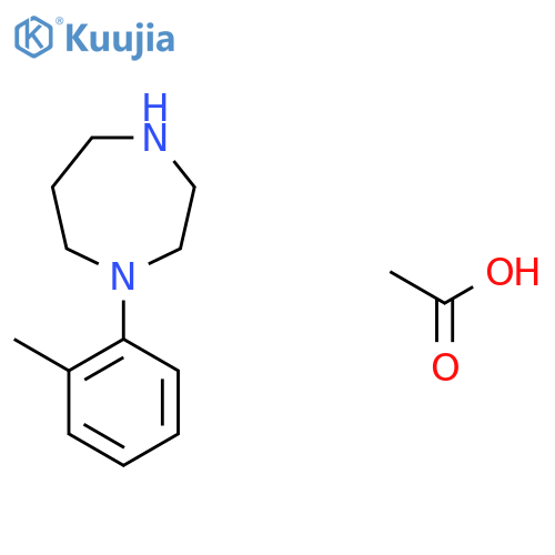 1-(2-Methylphenyl)-1,4-diazepane acetate structure