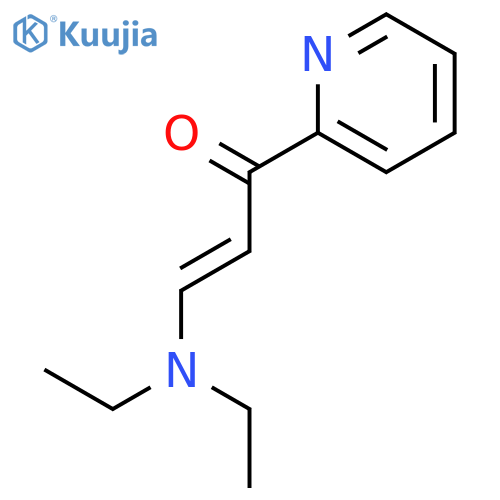 2-Propen-1-one, 3-(diethylamino)-1-(2-pyridinyl)-, (E)- structure