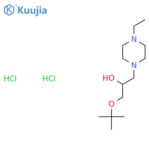 1-(tert-butoxy)-3-(4-ethylpiperazin-1-yl)propan-2-ol dihydrochloride structure