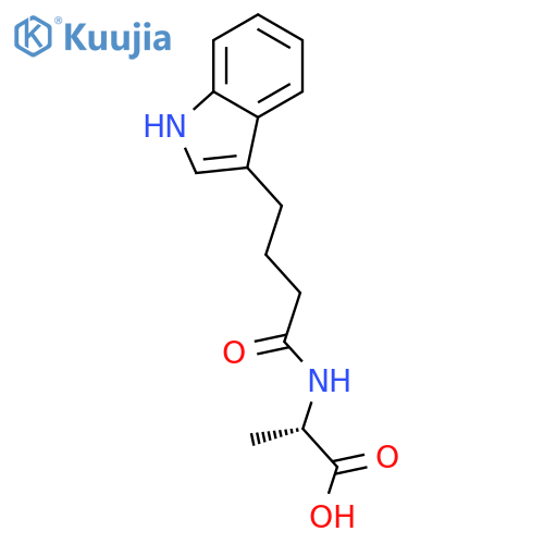 L-Alanine,N-[4-(1H-indol-3-yl)-1-oxobutyl]- structure