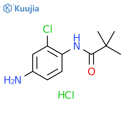 N-(4-amino-2-chlorophenyl)-2,2-dimethylpropanamide hydrochloride structure