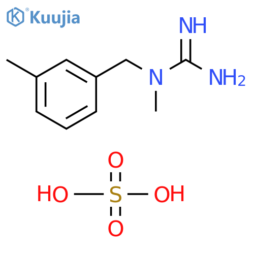 N-methyl-N-(3-methylbenzyl)guanidine sulfate structure