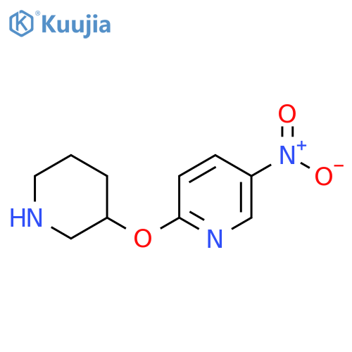 5-nitro-2-(piperidin-3-yloxy)pyridine structure
